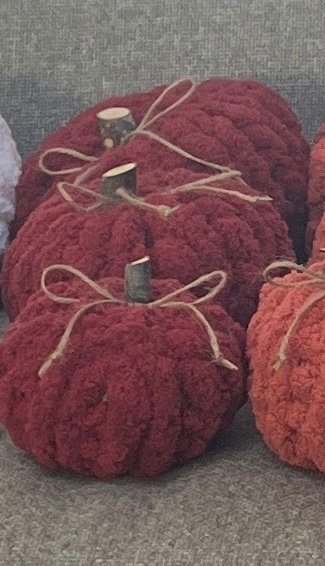 Knit Pumpkins by Sand & Pine