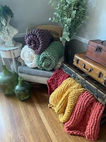 Large Knit Blankets