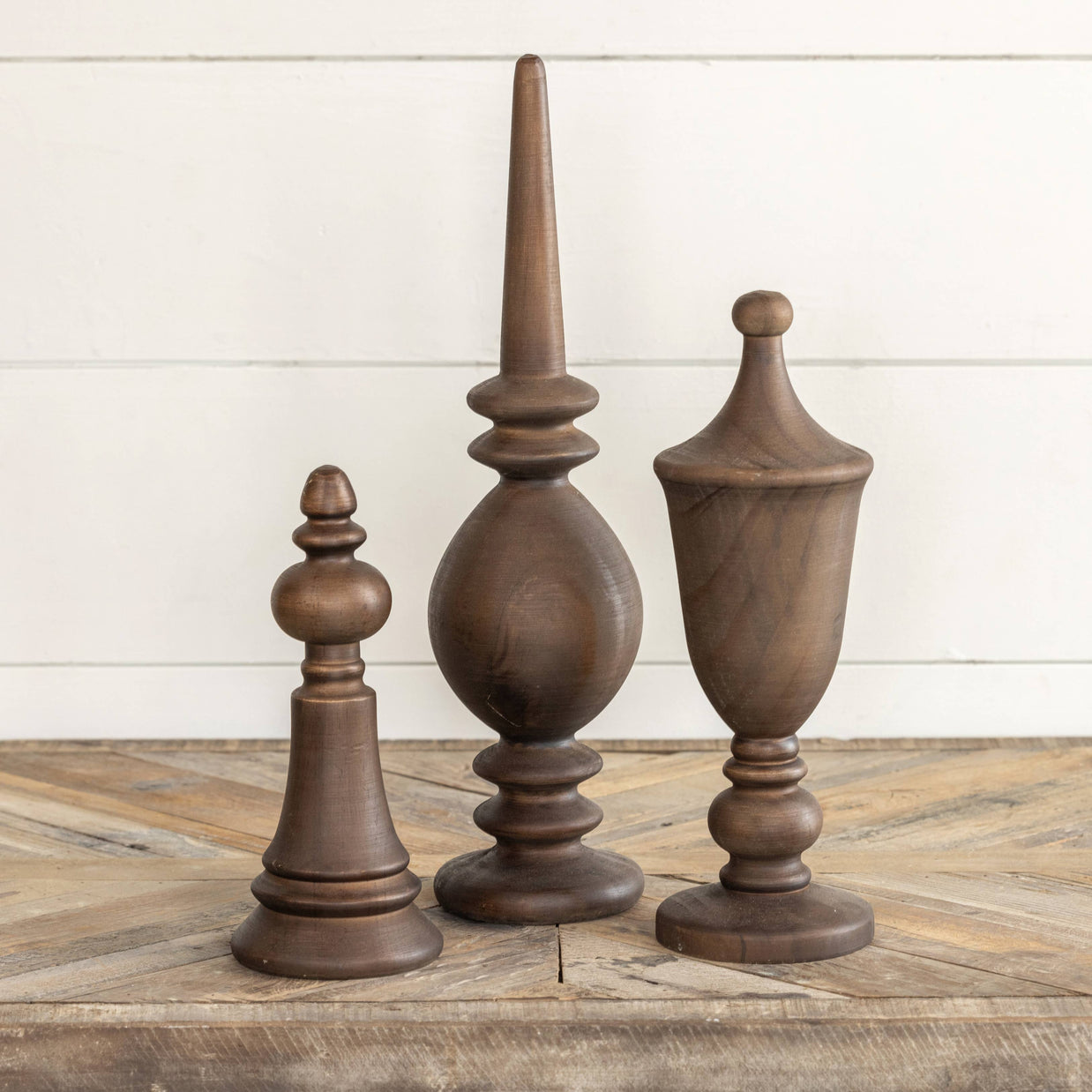 12" Wooden Finial
