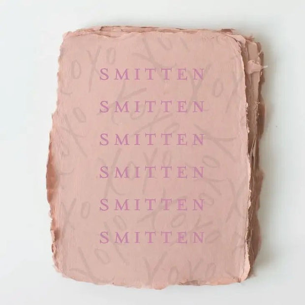 Front-"Smitten XOXO" Valentine Flirty Love Greeting Card