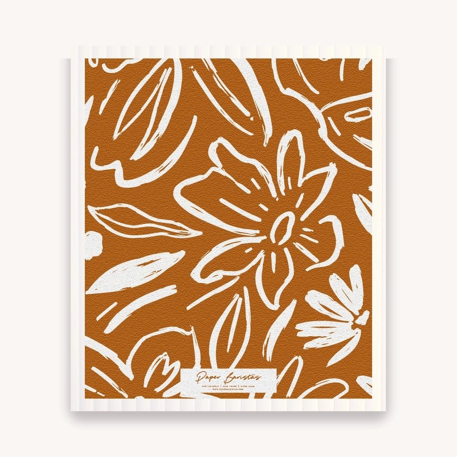 Environmentally Friendly Swedish Dishcloths: Earthy Florals