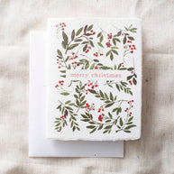 Merry Christmas | Berries Holiday Greeting Card