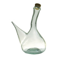 Large Recycled Glass Olive Oil Cruet with Stopper