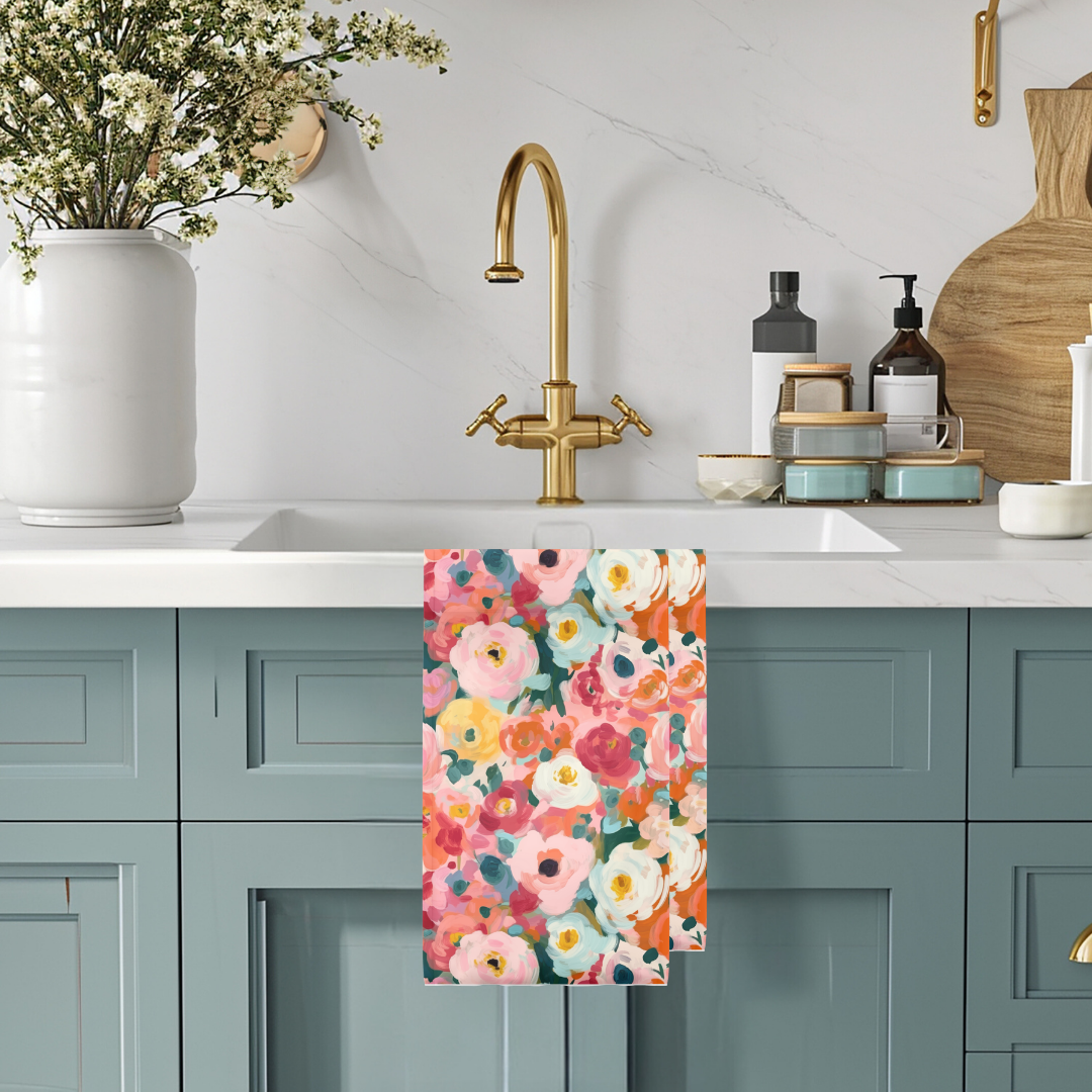 Flower Garden Kitchen | Recycle Microfiber Waffle Tea Towel
