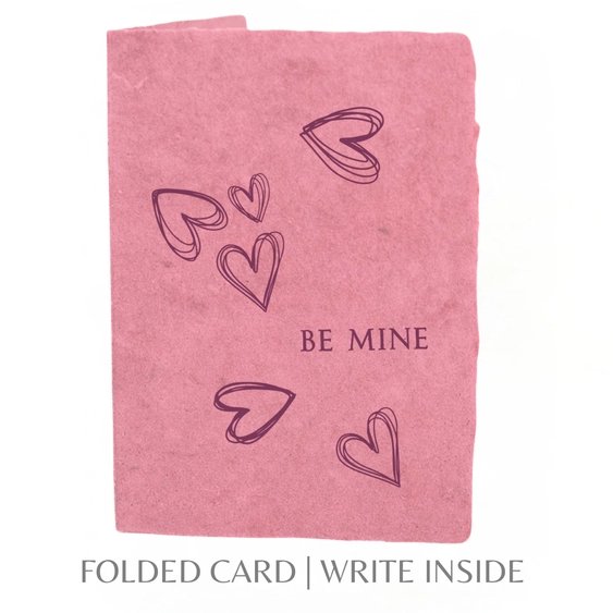 Front-"Be Mine" Greeting Card