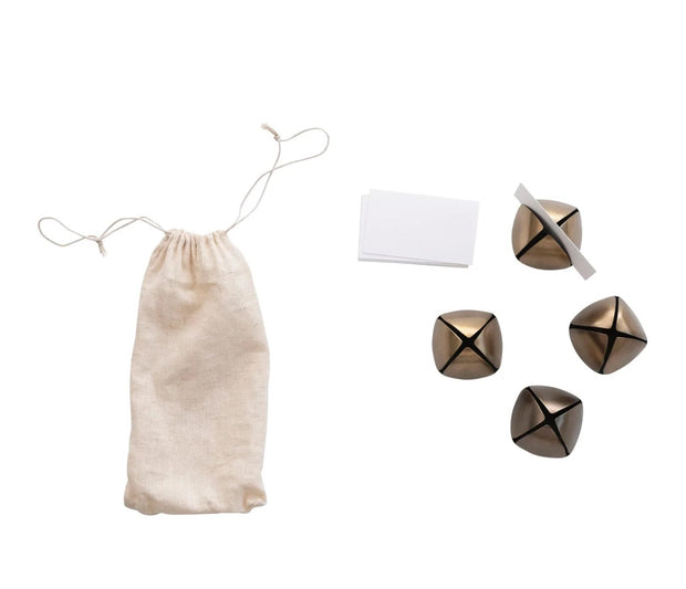 Metal Bell Place Card Holders Set of 4