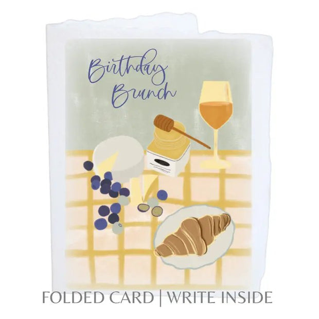 Front-"Birthday Brunch" Greeting Card