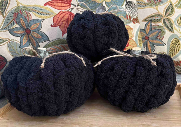 Knit Pumpkins by Sand & Pine