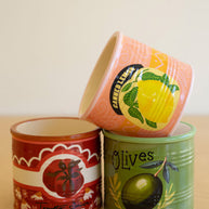 Ceramic Canned Goods Planters, 3 styles