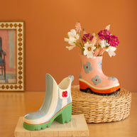 Ceramic Rubber Boot Vases, 2 styles