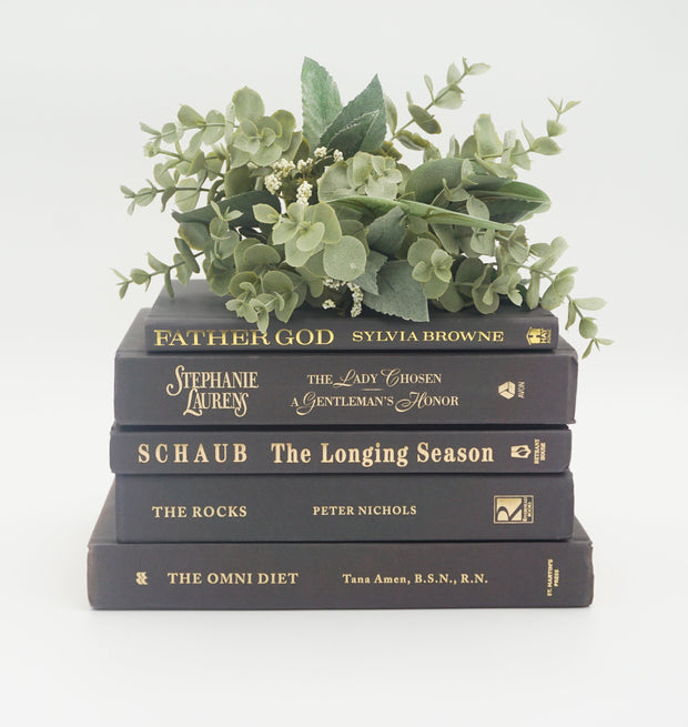 Chocolate and Gold Curated Book Collection