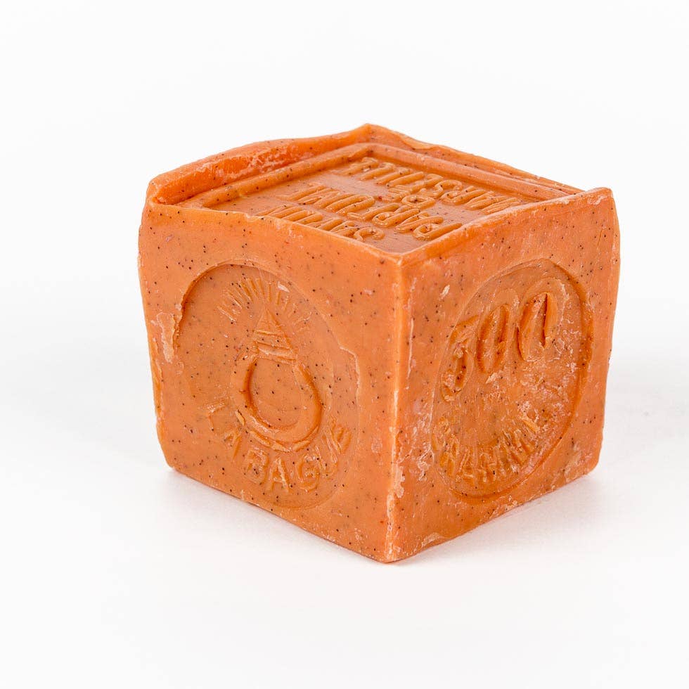 Crushed Orange Blossom 300g cubed shaped soap.