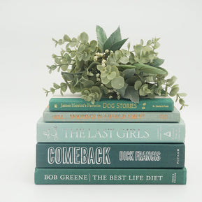 Green Curated Books, Set of Five