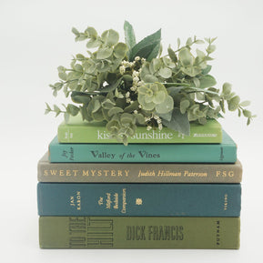 Green Curated Books, Set of Five
