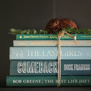 Green Curated Books, Set of Five