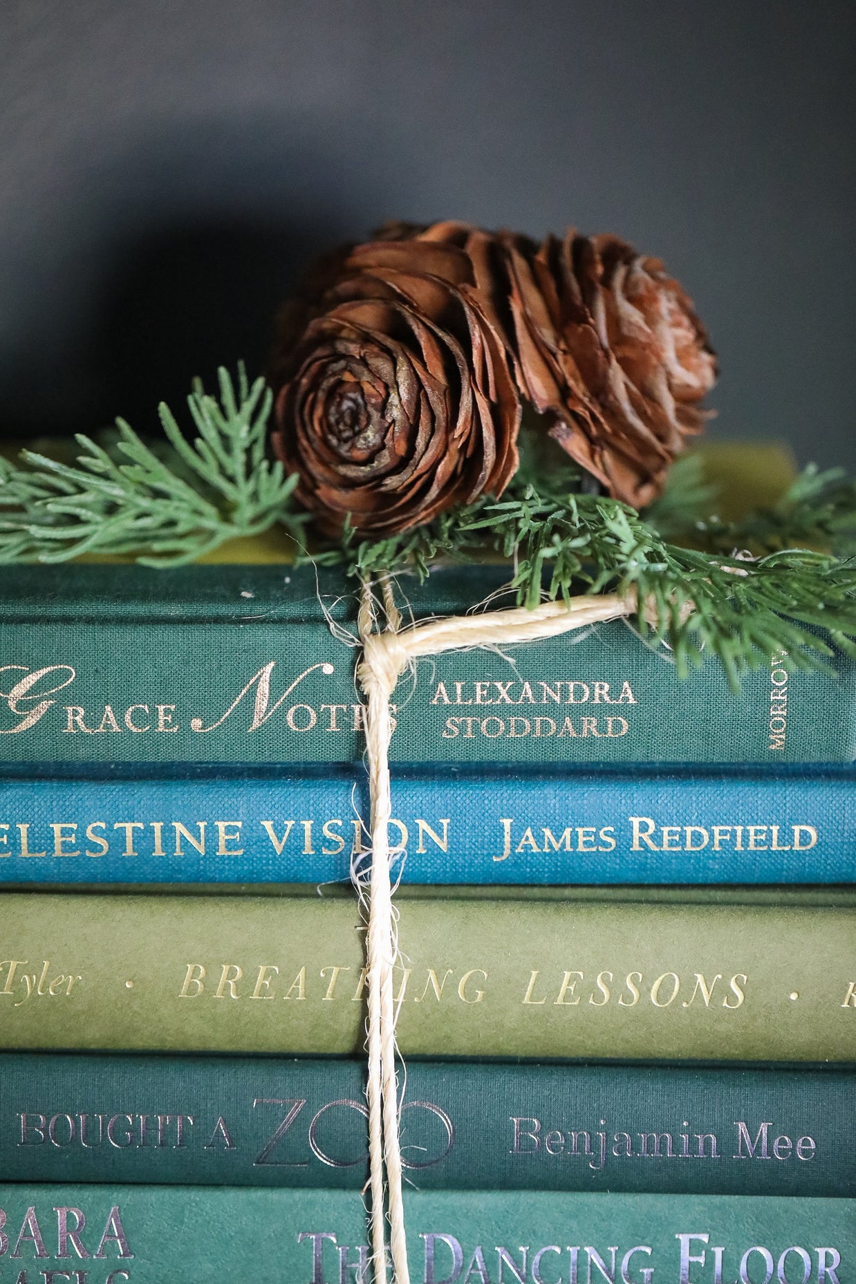 Green Curated Books, Set of Five