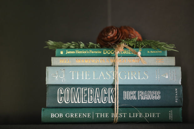Green Curated Books, Set of Five