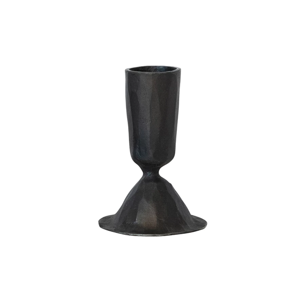 Hand-Forged Black Taper Holders, Tall