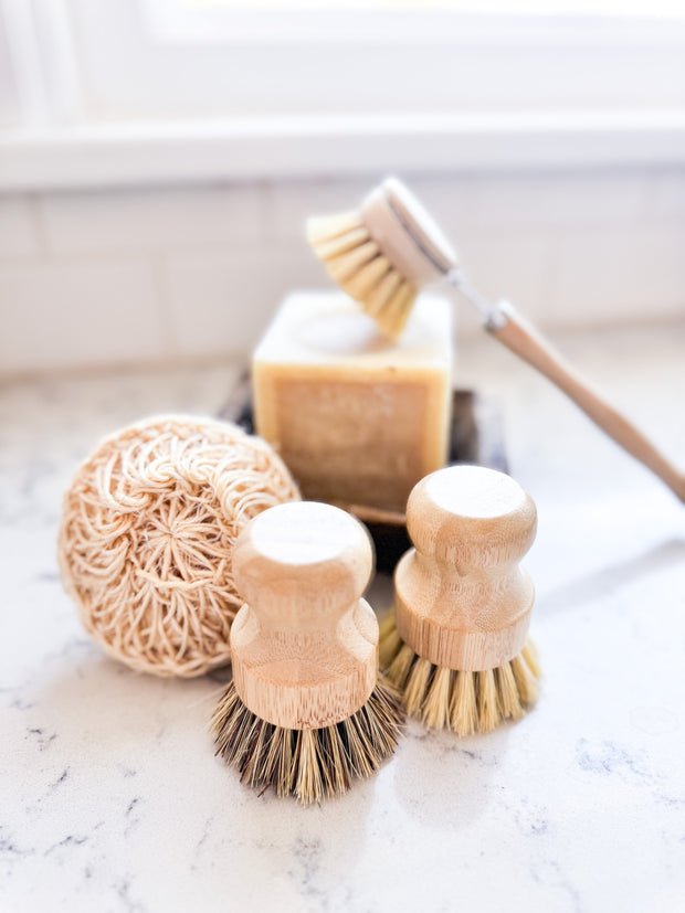 Natural Pot and Pan Brushes