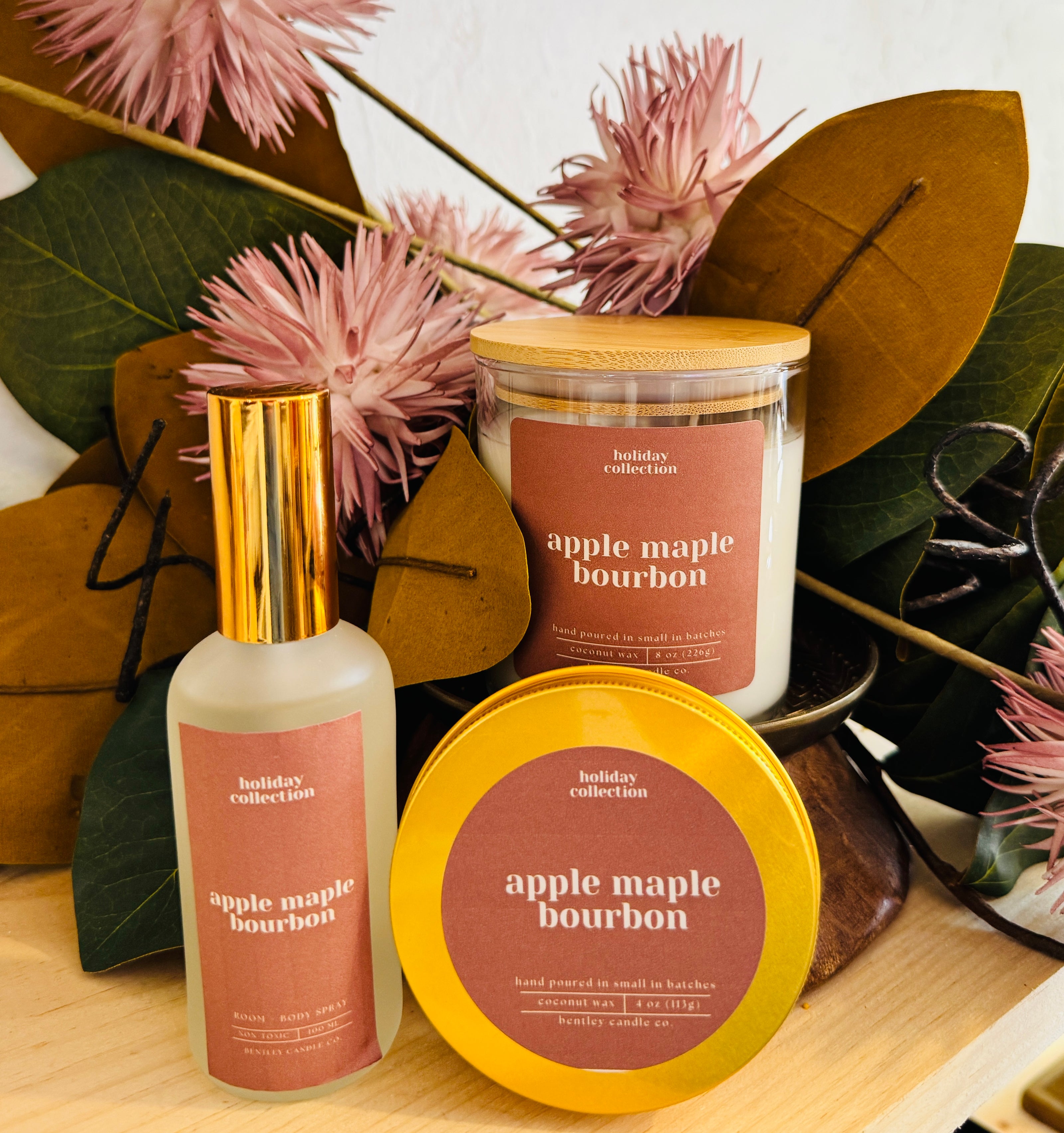 Apple Maple Bourbon by Bentley Candle Co.