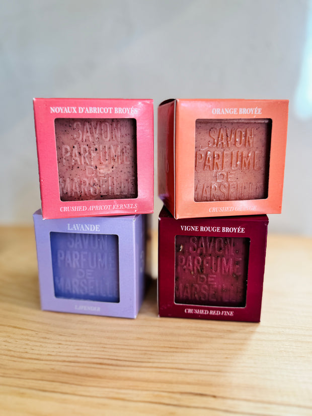 Boxed Savon de Marseille Crushed Flower Soaps - 300g