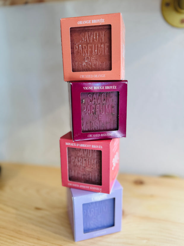 Boxed Savon de Marseille Crushed Flower Soaps - 300g