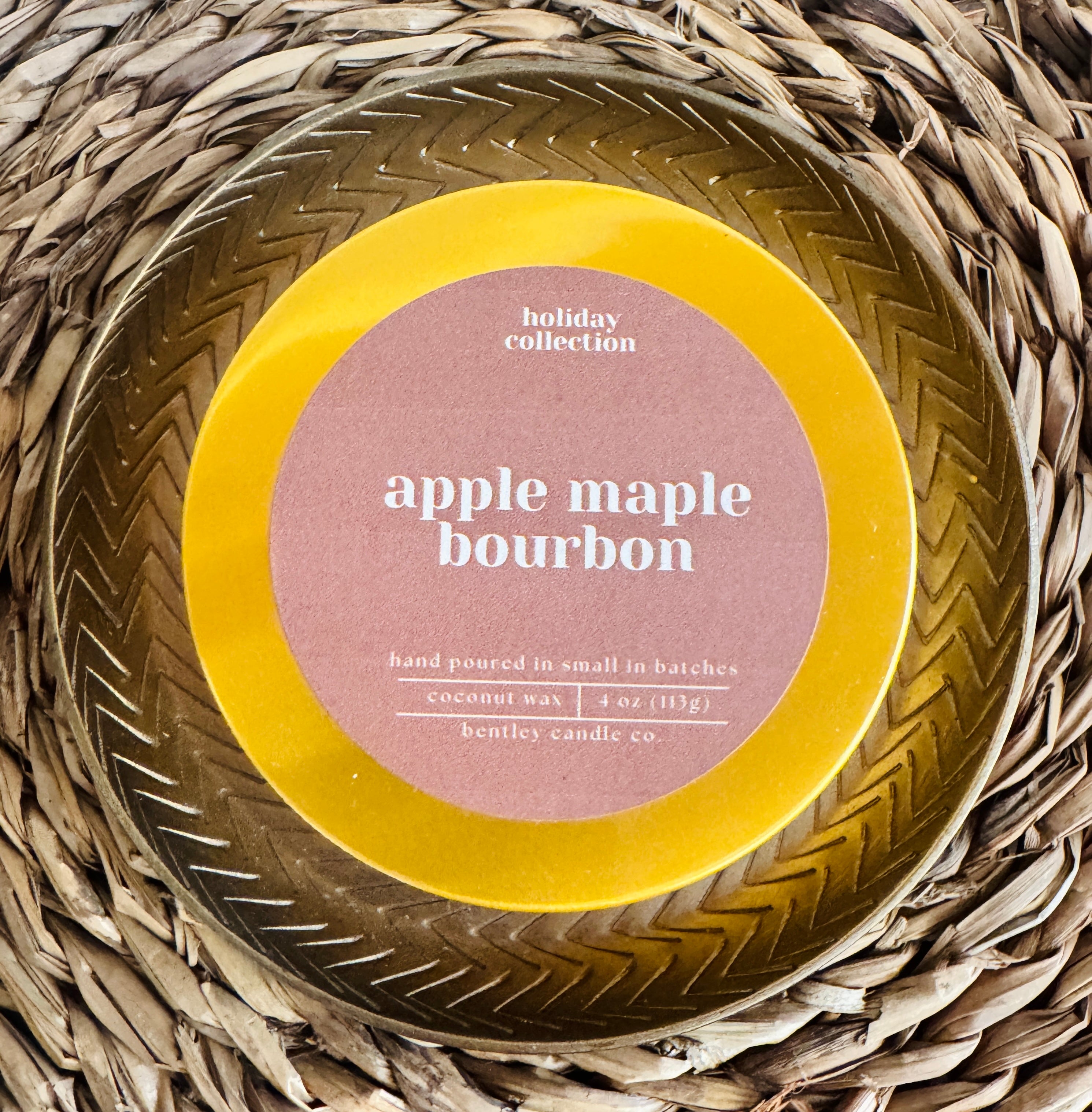 Apple Maple Bourbon by Bentley Candle Co.