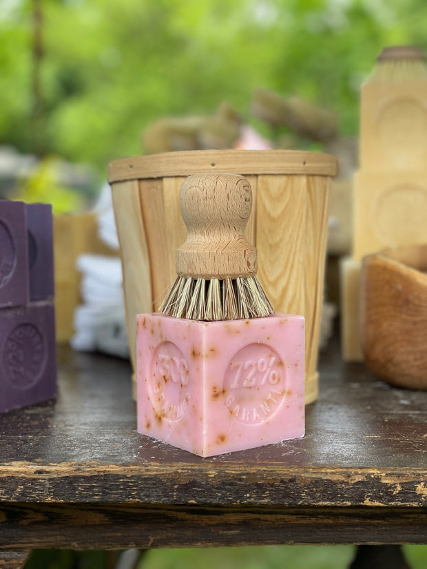 Savon de Marseille with Crushed Flowers - Rose