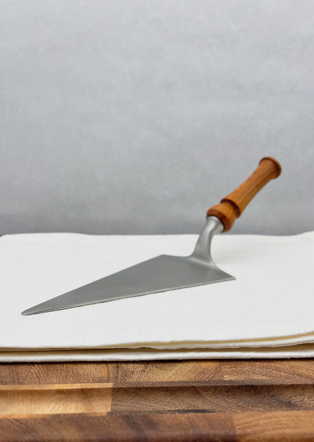 Turned Hardwood Stainless Steel Pie and Pizza Server