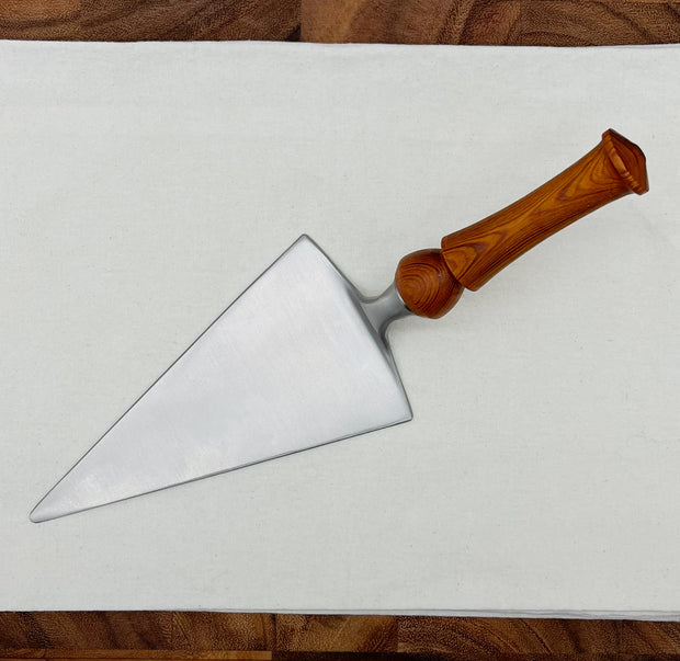 Turned Hardwood Stainless Steel Pie and Pizza Server