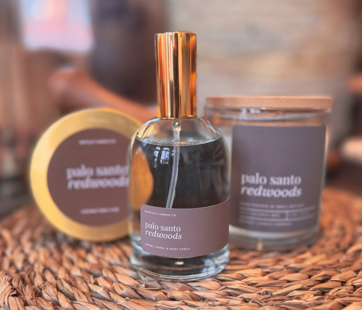 Palo Santo & Redwoods by Bentley Candle Co.
