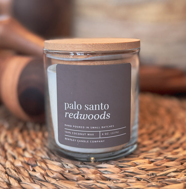 Palo Santo & Redwoods by Bentley Candle Co.