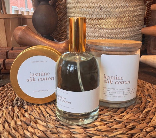 Jasmine & Silk Cotton by Bentley Candle Co.