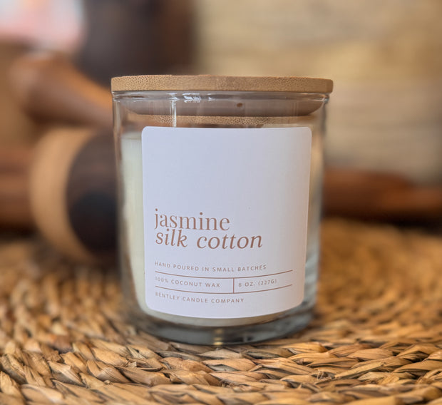 Jasmine & Silk Cotton by Bentley Candle Co.