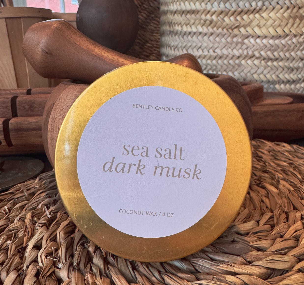 Sea Salt & Dark Musk by Bentley Candle Co.