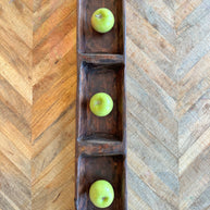 3 Part Carved Wooden Billio Dough Bowl