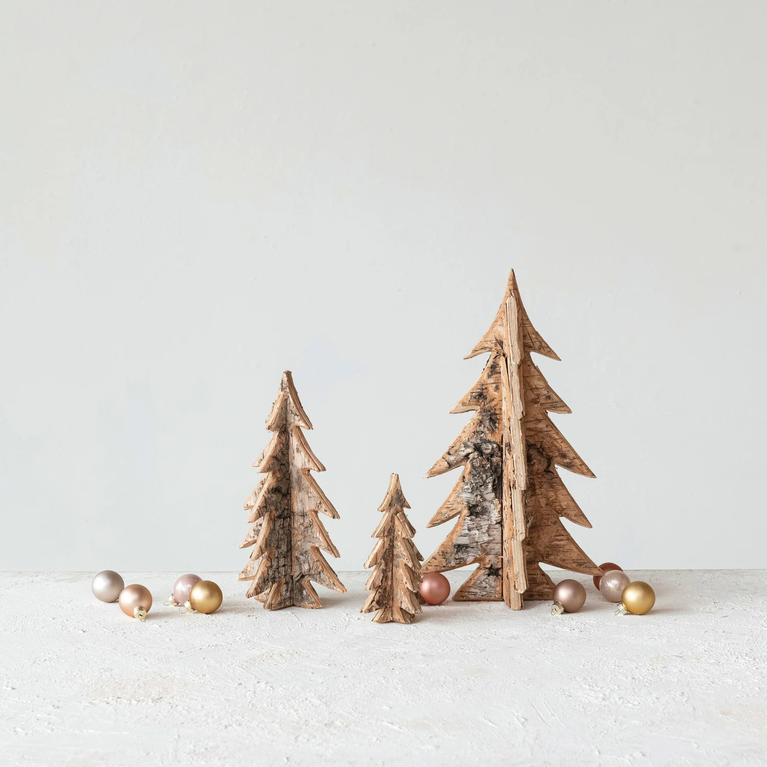 Interlocking Birch Bark Tree Collection