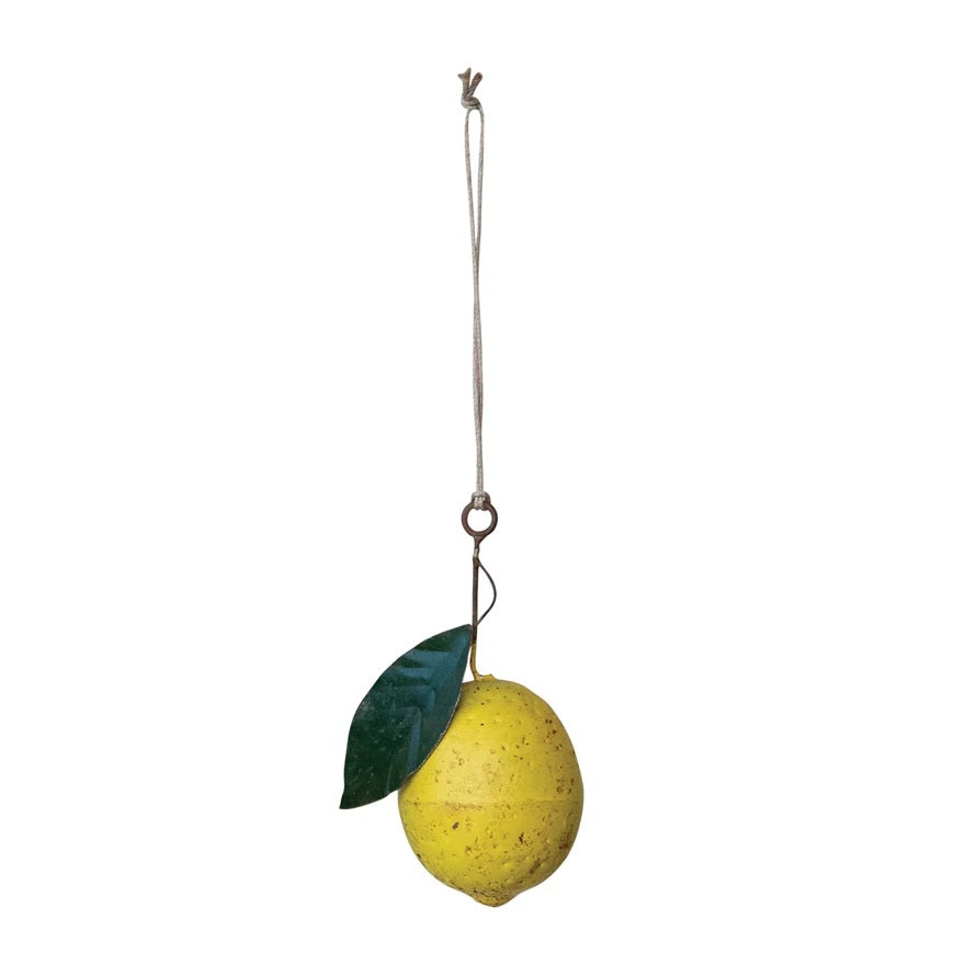 Metal Lemon Ornament