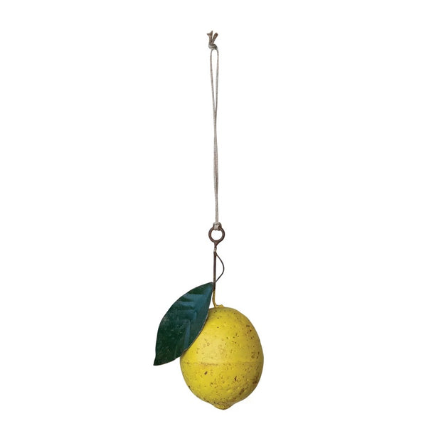 Metal Lemon Ornament