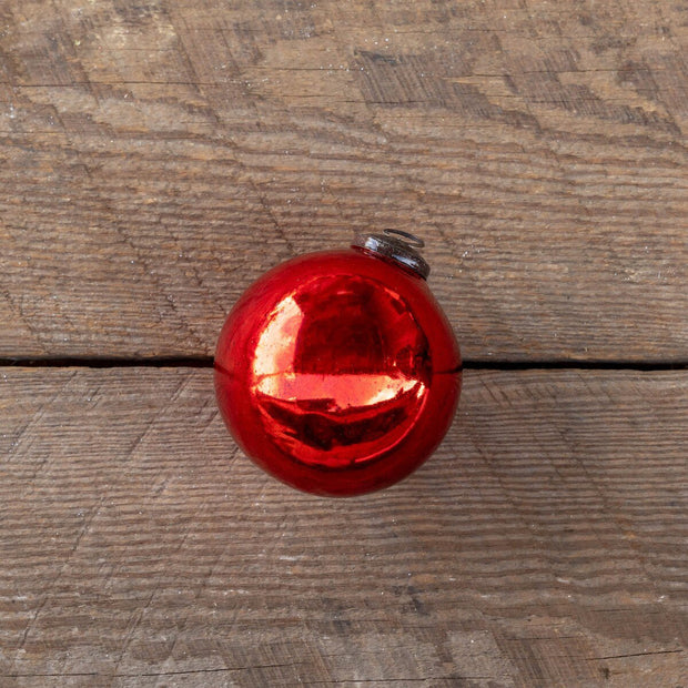Medium Shiny Glass Red Ornament