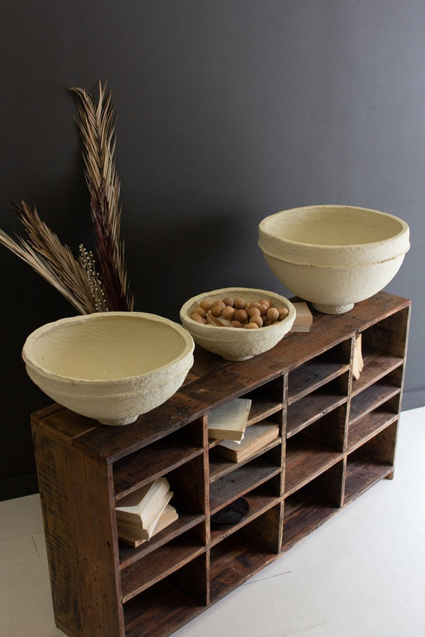 Paper Mache Bowls, Set of 3