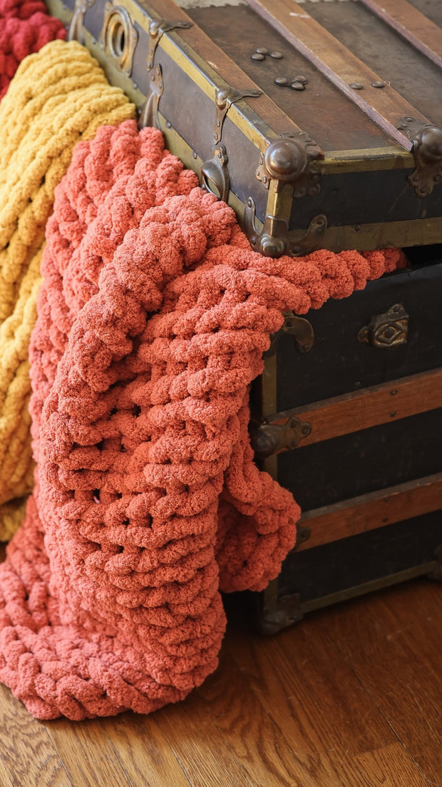 Trio of Large Knit Blankets