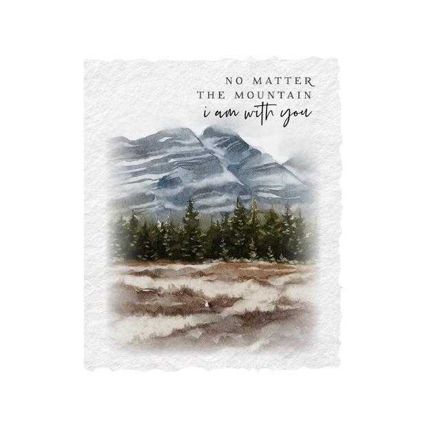 Front-"No Matter the Mountain" Greeting Card