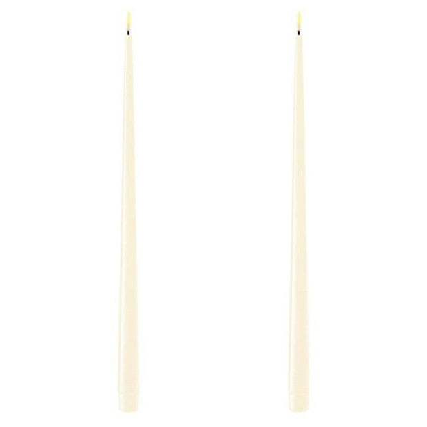 Cream 15" LED Tapers