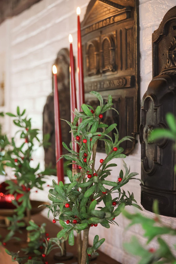 Bordeaux 15" LED Taper Candles