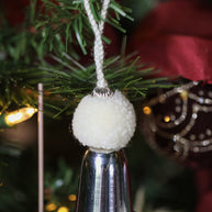 Silver Finish Bells, White