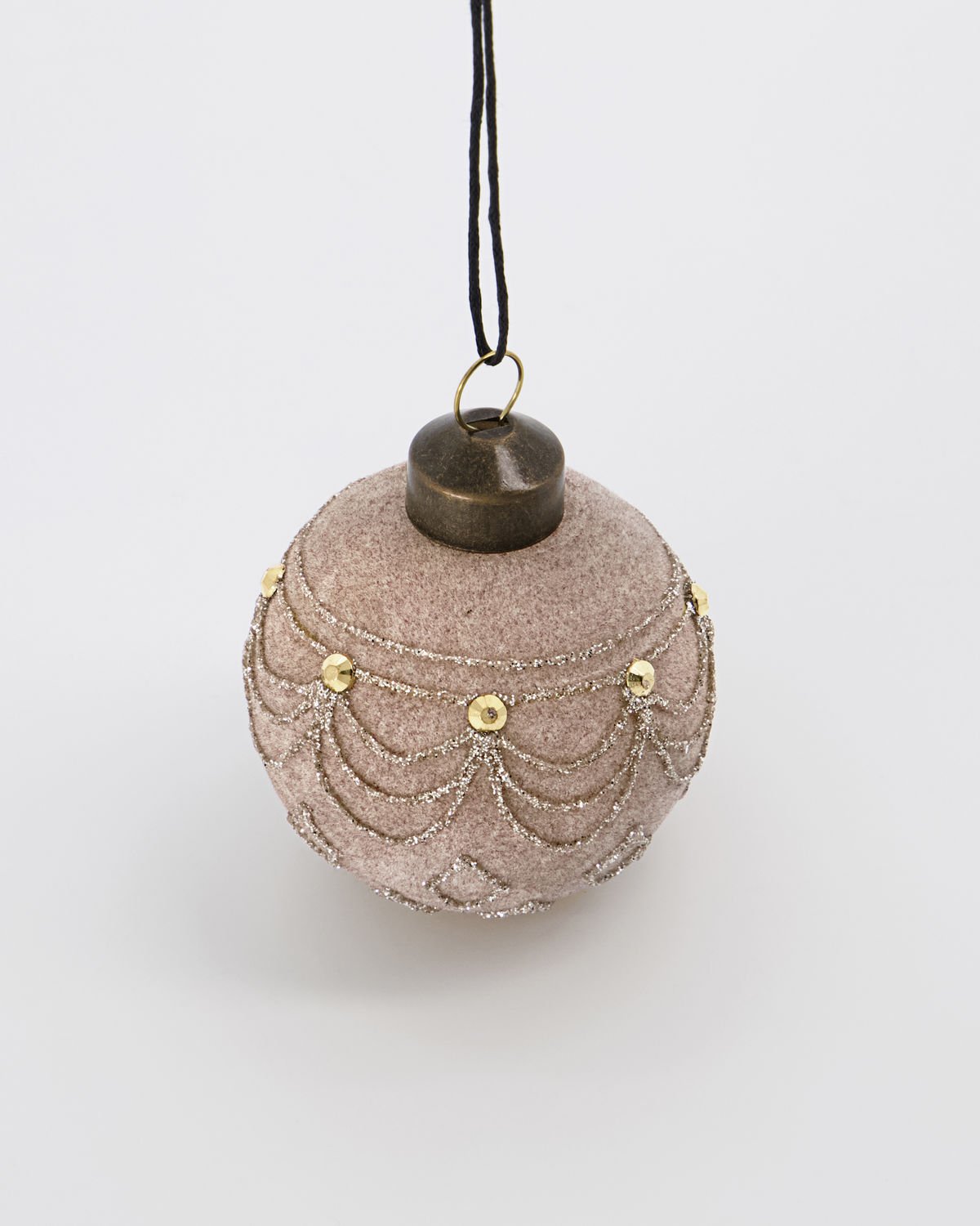 Small Sand Velour Ornament