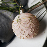 Small Sand Velour Ornament