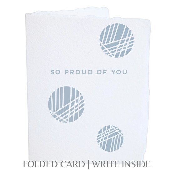 Front-"So Proud of You" Greeting Card