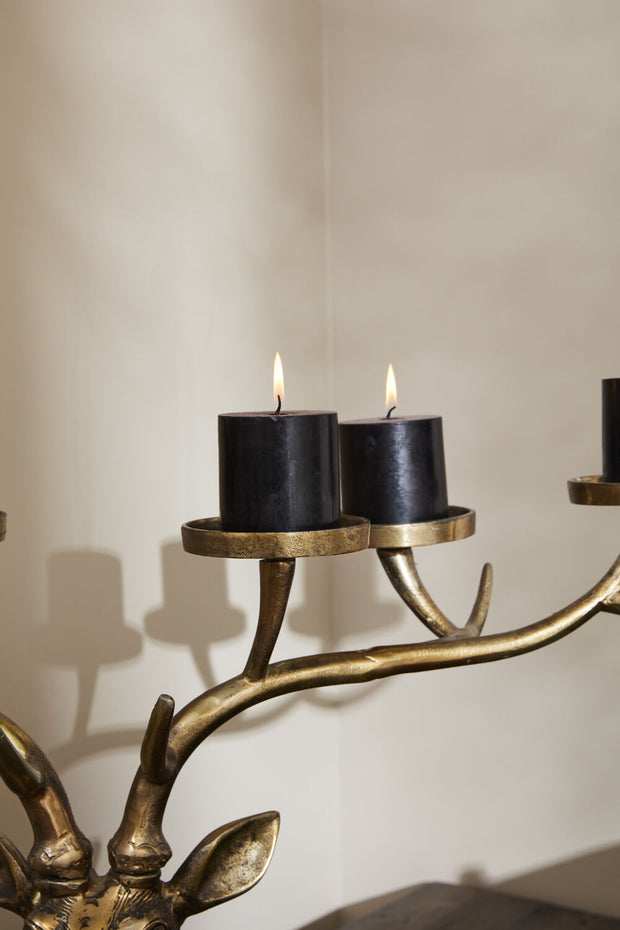 Stag Candle Holder Close-Up